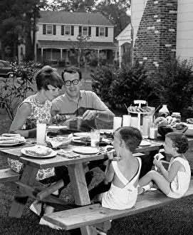 Frankfurters: 1960s Suburban Family Of Four