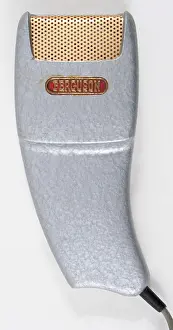 Chunky: 1960s, technology, microphone, metal, chunky, top view