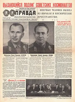 1965 Pravda (Soviet Union) First man to walk in space