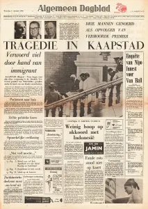 Dimitri: 1966 Algemeen Dagblad Assassination of Dr Verwoerd