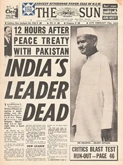 Bahadur: 1966 The Sun (Sydney) Death of Indian PM
