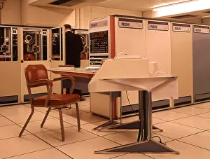Processor: 1970s 1960s Computer Room Man