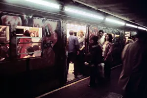 1405history: 1970s America - Graffiti on a subway car