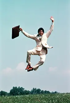 Salespeople: 1970s Businessman Holding Briefcase