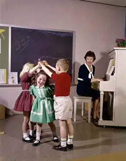Schoolrooms: 1970s Children Playing