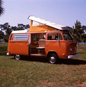 Boxy: 1970s Orange & White Volkswagen