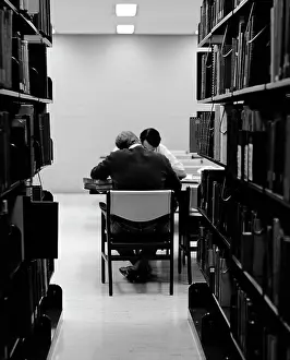 Literate: 1970s Pair Of Male College Students
