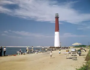 Barnegat: 1970s Retro Barnegat Lighthouse