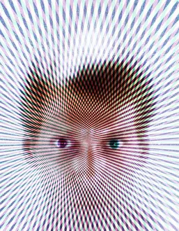 Hologram: 1970s SPECIAL EFFECT PSYCHEDELIC PATTERN OVER