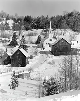 Frigid: 1970s Winter Scenic Of Waits River