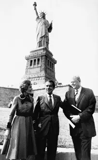 Dedicate: 1972 US Presidency. From left: First Lady ?