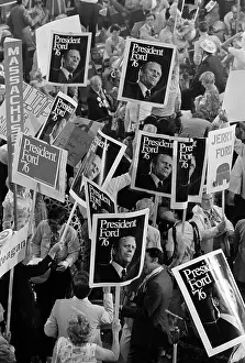 Incumbent: 1976 Republican Convention. Demonstration ?