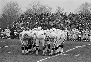 Jocks: 1980s Football Huddle On Playing