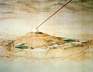 Lasers: 1986 military artist's concept of a ground-based ?