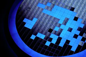 Wafer: 1990s Wafer Saw Dicing Computer Chips