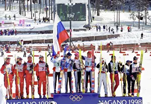 Skiers: 1998 Winter Olympics in Nagano
