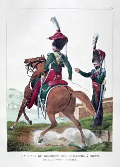 1823: 19th century French cavalry from the royal guard