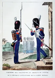 1823: 19th century French soldiers from the 6th regiment