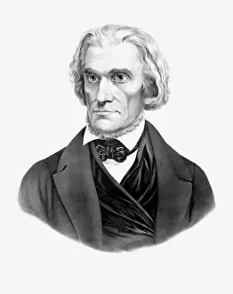 Carolina: 19th century lithograph of John C. Calhoun, a