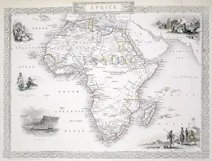 Tallis: 19th century Map of Africa