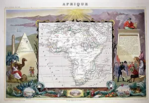 Levasseur: 19th century Map of Africa