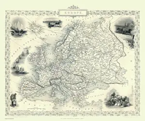 Slovenia: 19th Century map of Europe