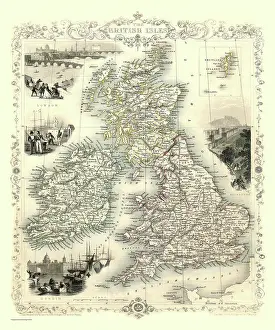 Britian: 19th Century map of Great Britain