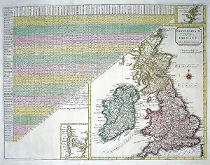 Circuits: 19th century Map of Great Britain with Judges Circuits