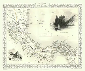 19th Century map of Panama