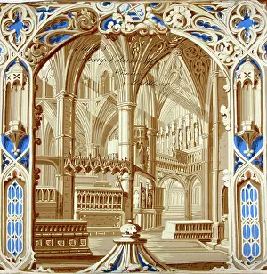 Buttresses: 19th century Wallpaper