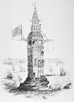 1699: 1st Eddystone Lighthouse