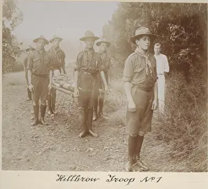 Hillbrow: 1st Hillbrow Scout Troop, with stretcher