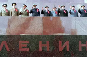 Tribune: 1st of May demonstration in Moscow's Red Square, 1983