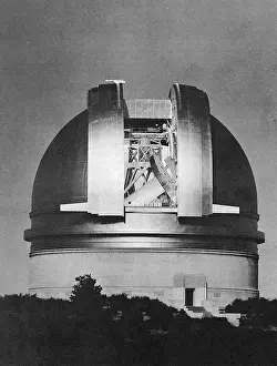 Hale: 200-inch Hale telescope at Palomar Observatory