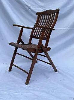Teak: 20th century teak steamer chair