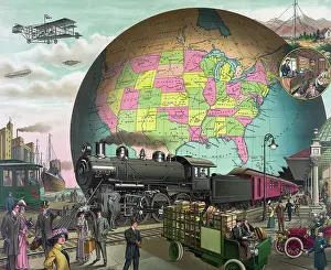 Yates: 20th century transportation artwork by ES Yates