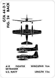 Aids: 24 a A1E Skyraider