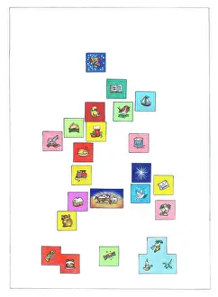 Advent: 24 small pictures for inside of advent calendar