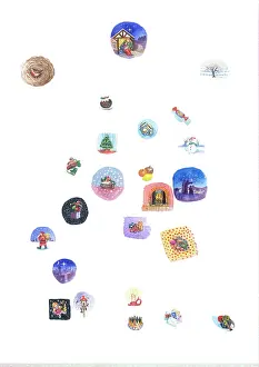 Advent: 24 small pictures for windows of Advent