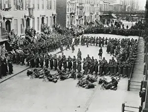 2nd Battalion of the IX Coast Artillery Corps demonstrating