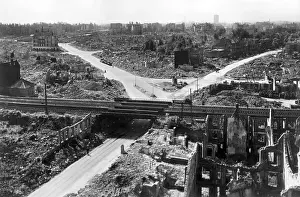 Densely: 2nd World War - damaged Hamburg