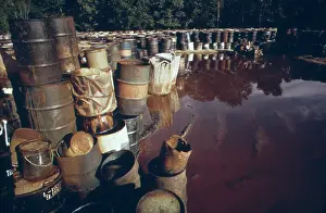 Swampy: Some of 3 000 drums containing hazardous ?
