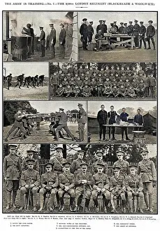 Rowton: 3/20th London Regiment (Blackheath & Woolwich) in training