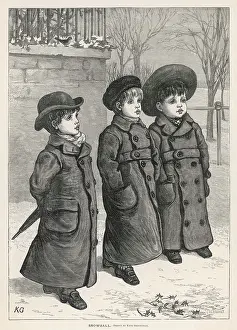 Cherubic: 3 BECOATED BOYS IN SNOW