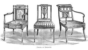 Sheraton: 3 CHAIRS SHERATON