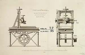 Bridgewater: 3 feet planing machine, front and side elevations