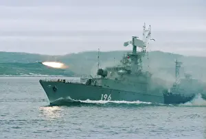 Drill: 300th anniversary of Russian Navy
