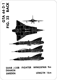 Aids: 33 a SAAB J35B Draken
