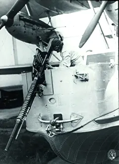 Perth: The 37mm COW gun in the bow of the Blackburn RB3A Perth