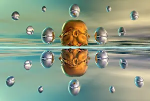 Changing: 3D concept showing the advancement of artificial ?